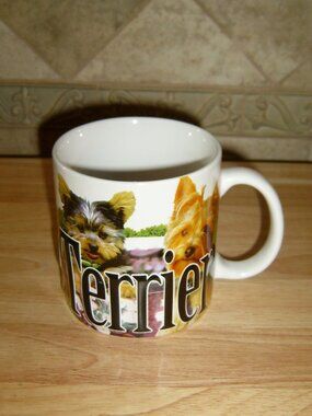Yorkie Yorkshire Terrier 3-D Mug Americaware 2011 Large Coffee Mug, NWOT